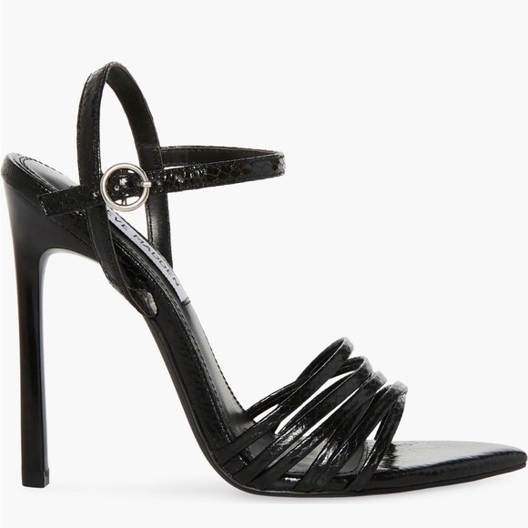 Steve Madden Black Wendy Pointed Toe Sandal - Size 8 - Picture 2 of 12